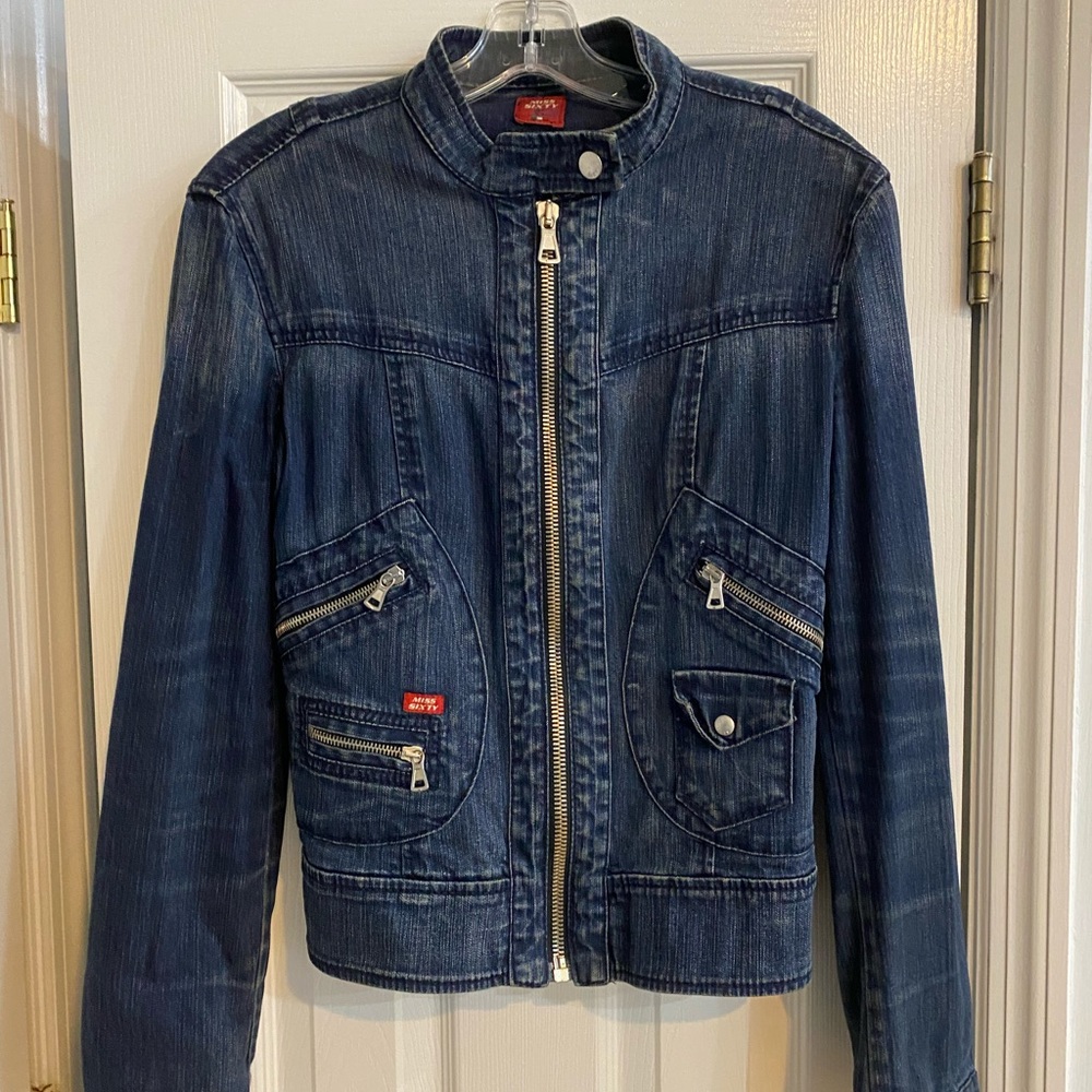 Miss Sixty biker style Jean jacket.